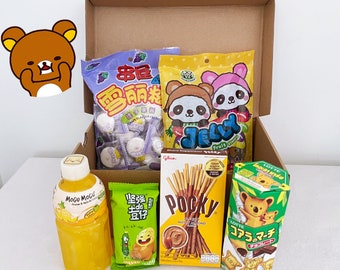 Collations asiatiques - + AUTOCOLLANTS GRATUITS - Boîte de friandises asiatiques - Boîte de collations asiatiques - Boîte coréenne - Boîte japonaise - Boîte de fête - Coffret cadeau - Snacks exotiques - Mignon