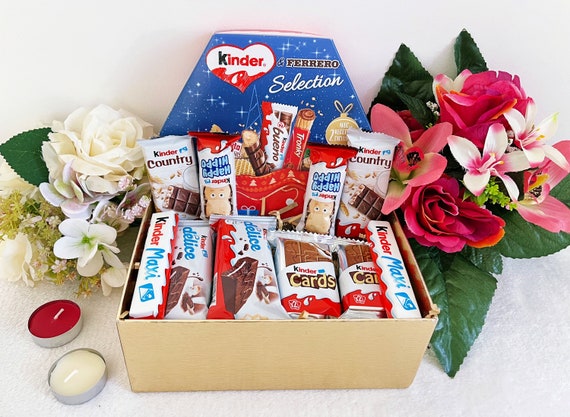 KINDER Chocolate Gift Hamper Bueno Birthday Personalised Valentines Easter  Box