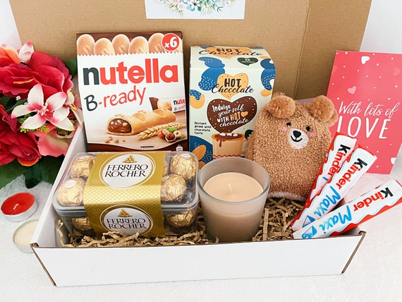 Caja de regalo de feliz cumpleaños para mujeres Ideas de regalos de  cumpleaños Chocolates Kinder Nutella Regalo para madre regalo personalizado  para hombres Regalos de damas de honor -  España