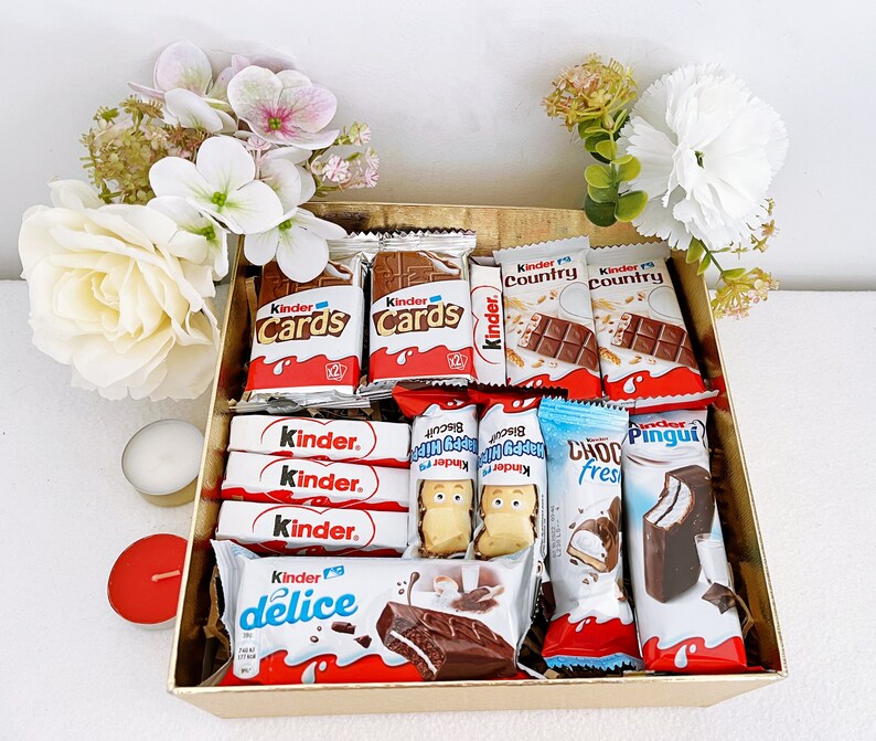 Kinder Gift Box Chocolate Box Gift for Her Birthday Gift Etsy