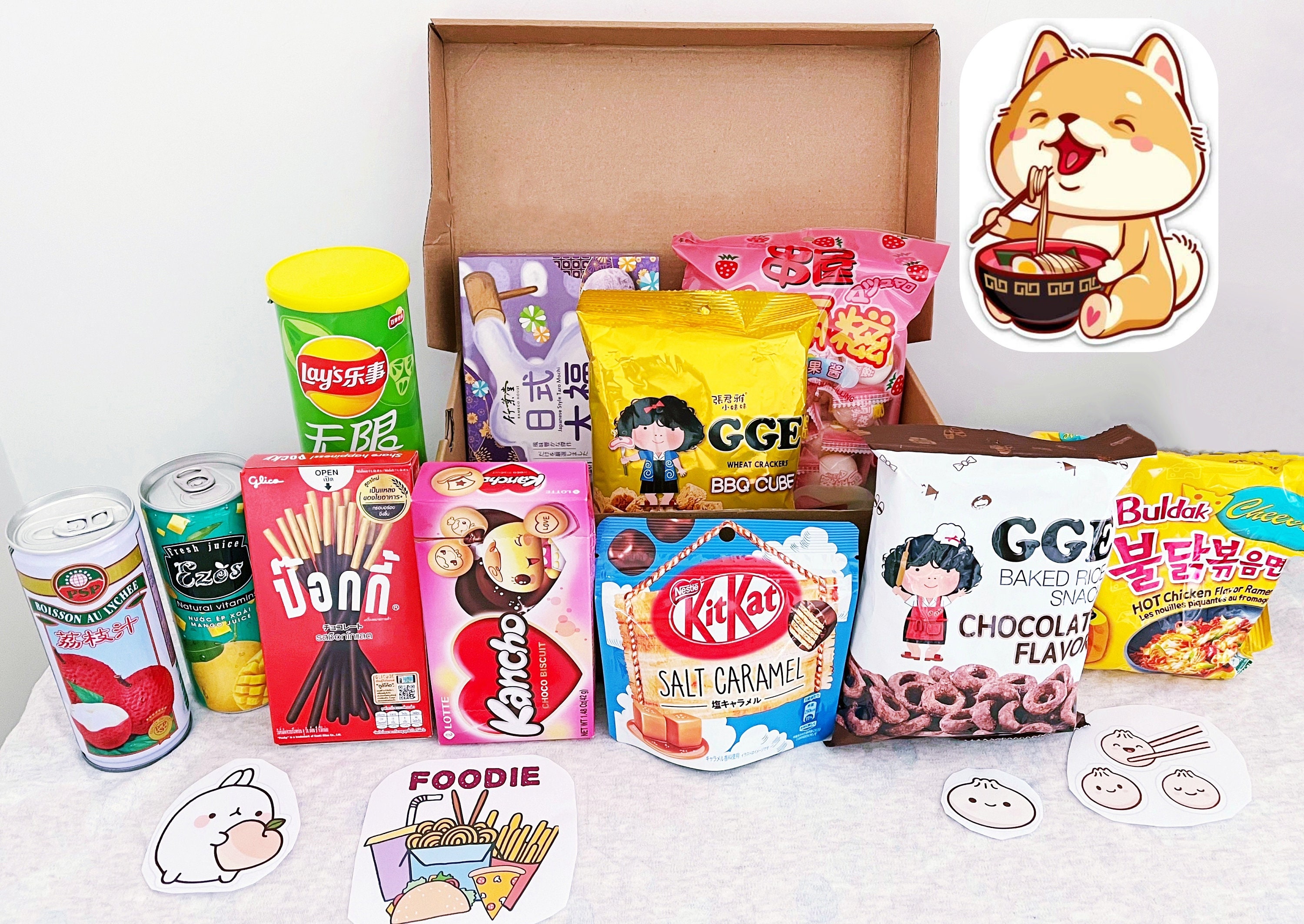 BOX CADEAU JAPONAISE snacks bonbon japonais import japon box pas