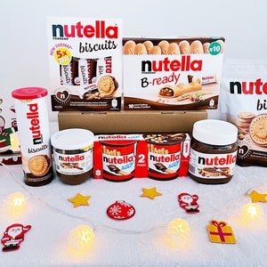 Coffret gourmand sucré à offrir - Colis gastronomique - Panier garni - Cadeau pour femme - Cadeau anniversaire -Cadeau homme-Coffret nutella