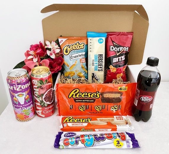 American Snack Box American Treats Box American Snacks Snack Box Party Box  Gift Box Birthday Gift Exotic Snacks Movie Night 