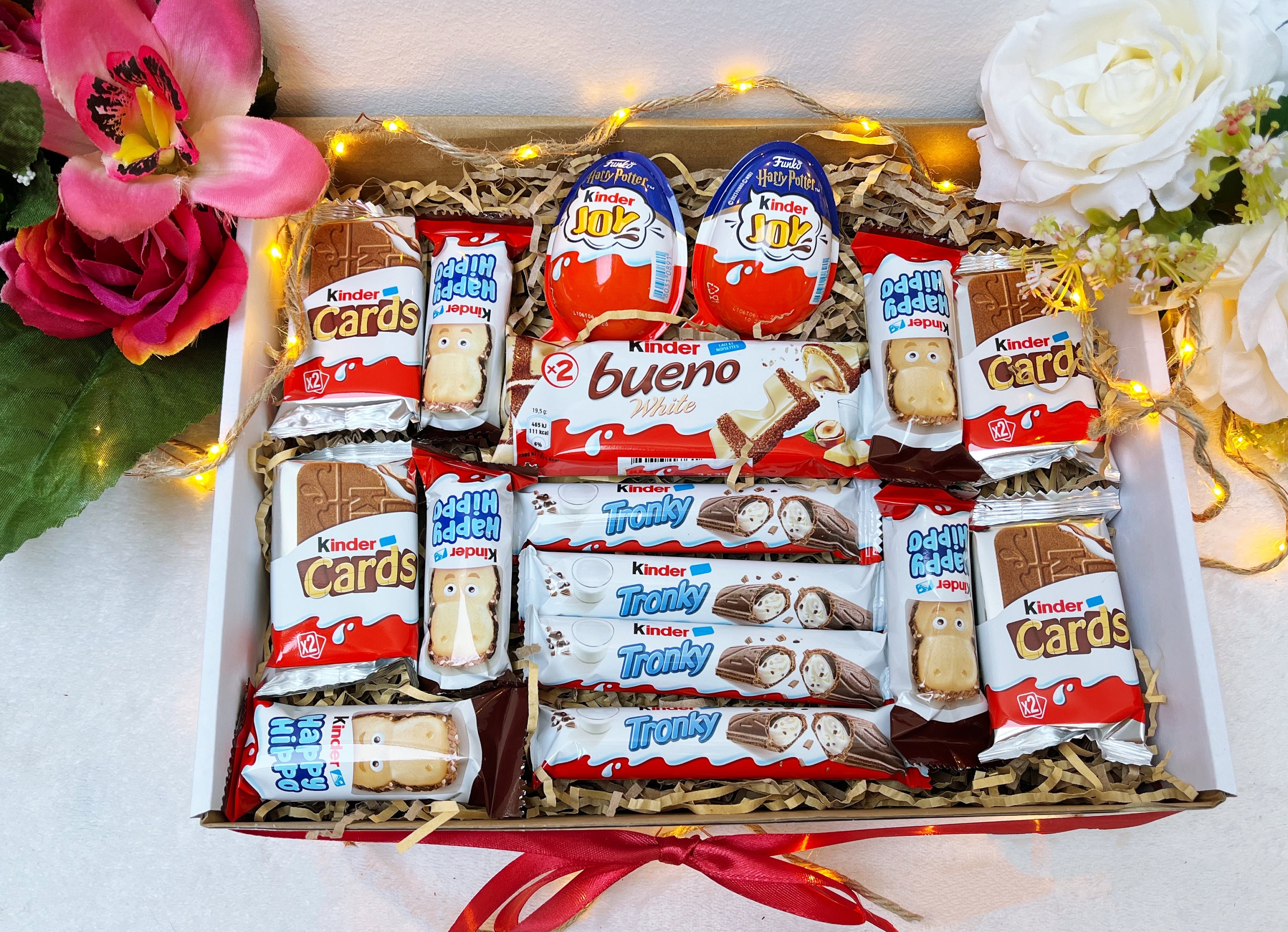 Coffret Kinder chocolats Cadeau d'anniversaire pour elle Cadeau  personnalisé pour femme Panier de sélection Coffret Kinder Bueno Hippo  Bonbons Coffret cadeau maman -  France