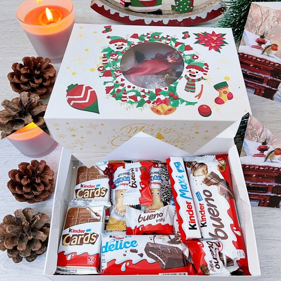 Kinder Chocolate Gift Box Birthday Gift for Her Personalised Gift for Women  Hamper Selection Box Kinder Bueno Hippo Sweets Gift Box Gift Mom 