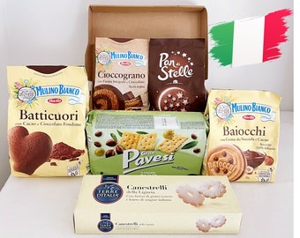 Boîte à collations italienne - Boîte à friandises italiennes - Snacks italiens - Boîte à collation - Boîte de fête - Coffret cadeau - Cadeau d'anniversaire - Snacks exotiques - Soirée cinéma