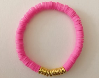 Bubble gum pink bracelet
