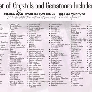 400 Editable Crystal Meaning Cards, Printable Gemstone Meaning Cards, Crystal Cards with Meaning of Stones, Digital Crystal Cards image 8