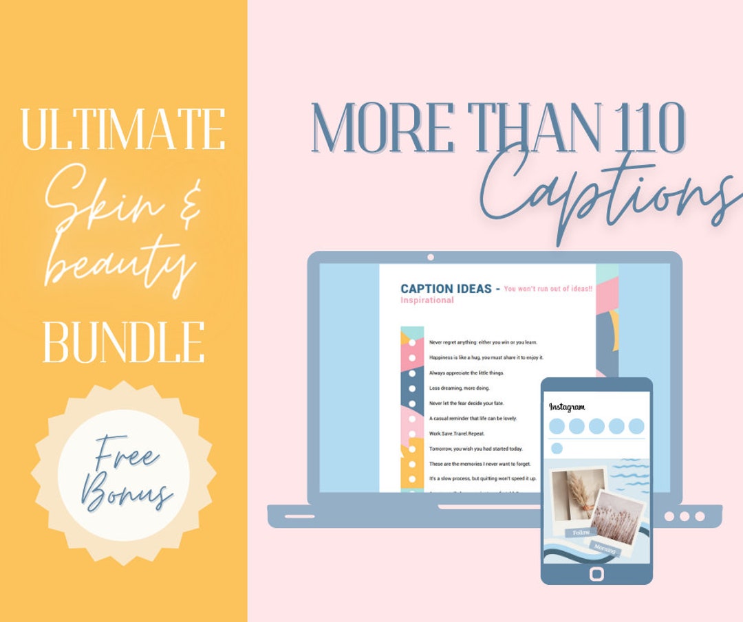 110 Instagram Skincare and Beauty Captions Esthetician Etsy