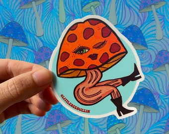 GROOVY SHROOMIE GOODNESS - Vinyl Sticker