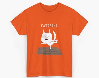 Camiseta divertida de yoga con gatos, regalo para amantes de los animales, camiseta unisex cómoda, regalo de cumpleaños, ropa original para dueños de mascotas, ropa con temática de gatos