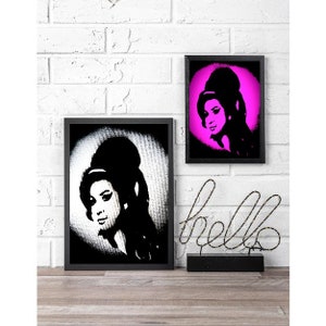 Amy Winehouse Artwork Gloss Print