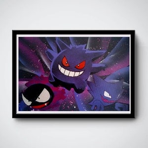 Gengar Evolutions Gloss Print