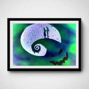 Jack & Sally Artwork Gloss Print