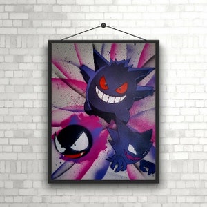 Gengar Evolutions Gloss Print