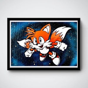 Tails Sonic the Hedgehog Gloss Print