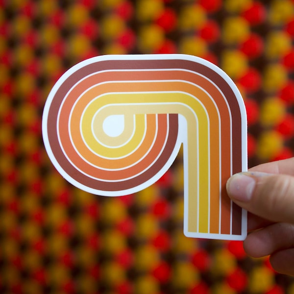 Retro Sticker 70s Supergraphic