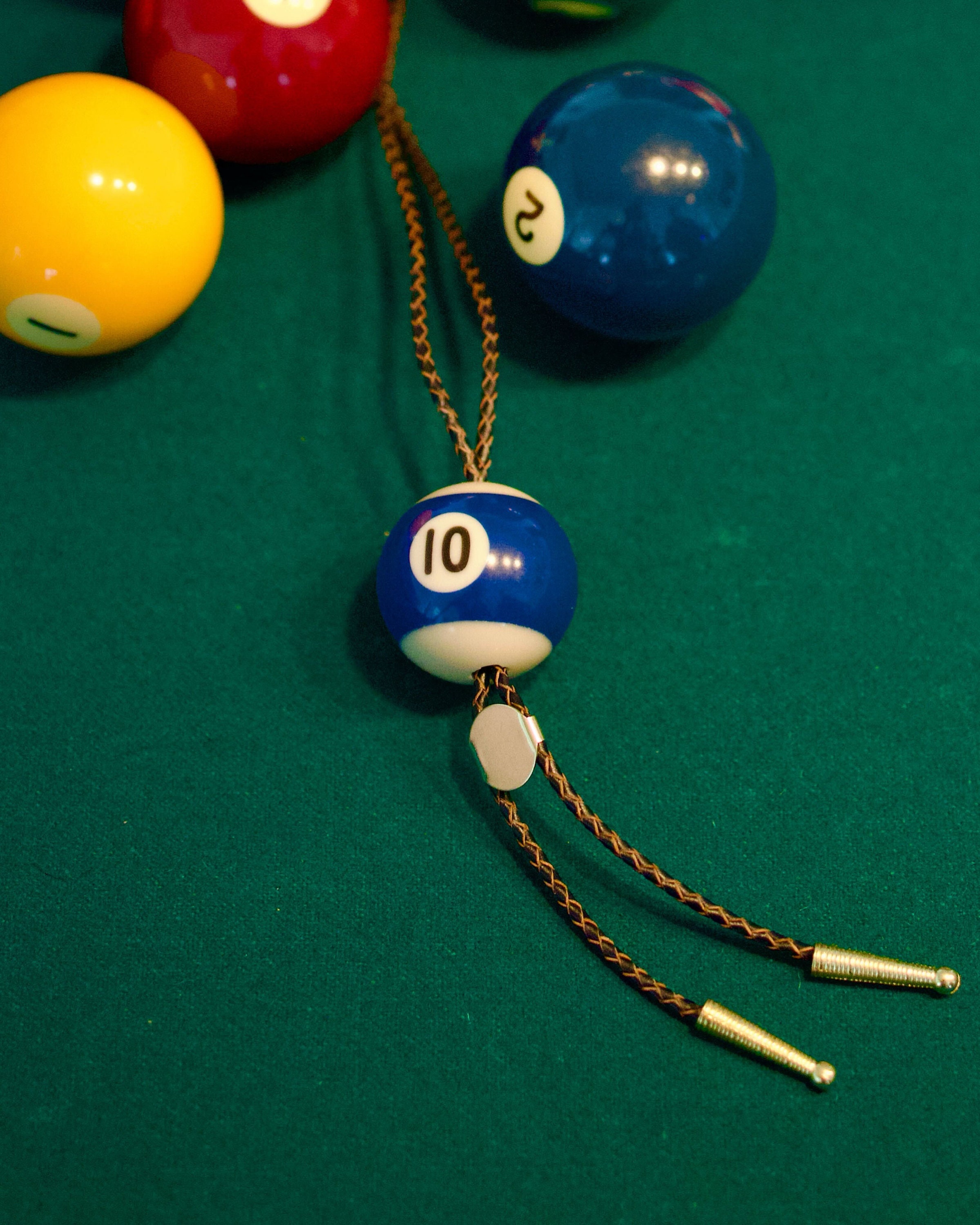 Personalized Number Name Billiards, Mini Billiard Ball Tie, Ball Decoration, Gift for Billiard Lovers