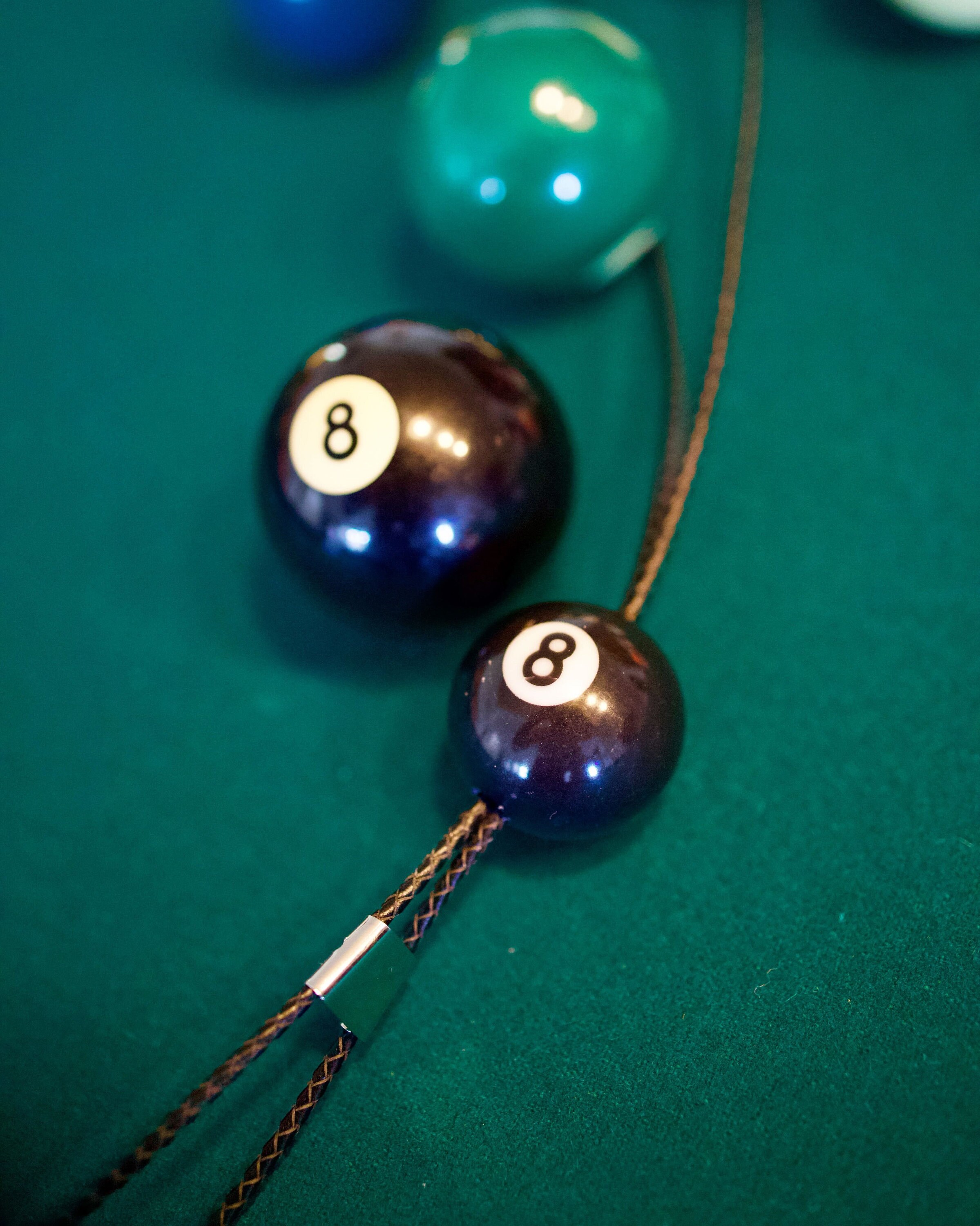 Personalized Number Name Billiards, Mini Billiard Ball Tie, Ball Decoration, Gift for Billiard Lovers