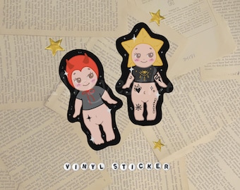 Sonny Angel Emo Stickers | Laptop, Notebook, Kindle | Metalcore Style
