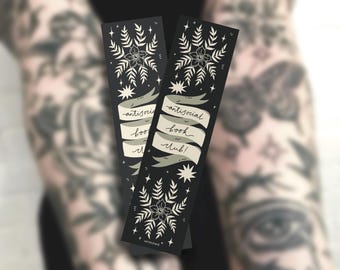 Antisocial bookclub bookmark | emo bookmark | kindle sticker | tattoo bookmark | metalcore | alternative book accessories