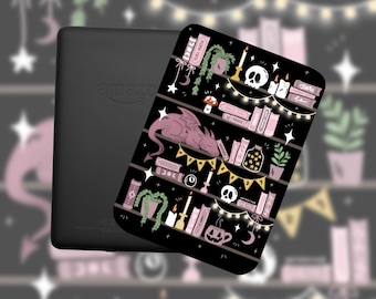 Encart pour liseuse numérique Dragon | Art du boîtier avec inserts alt & emo | accessoires pour livres gothiques cottagecore | booktok - romantique cosy