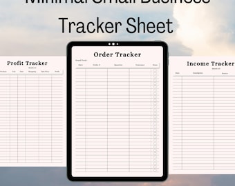 Business Expense Tracker, Small Business Income & Expense Tracker, Small business organizer, Budget Overview, Business Budget