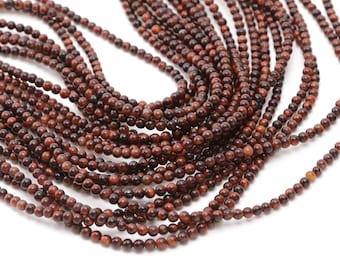 Red Tiger Eye Round 4-5mm Beads