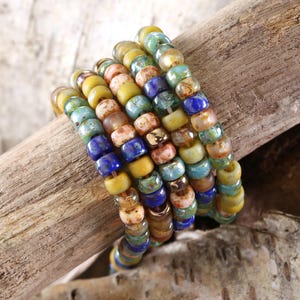 Czech Glass Matubo Rocailles 6/0 Seed Bead - Lakeside Mix