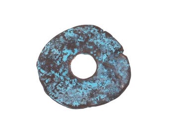 Mykonos Copper (plated) Patina Large Disk 25mm