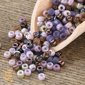 Czech Glass Matubo Rocailles 6/0 Seed Bead Mix - Misty Moors