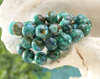 Chrysocolla (A) Round 8mm Beads