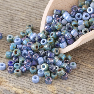 Czech Glass Matubo Rocailles 6/0 Seed Bead Mix - Waterworld