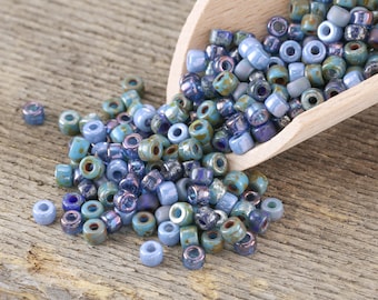 Czech Glass Matubo Rocailles 6/0 Seed Bead Mix - Waterworld