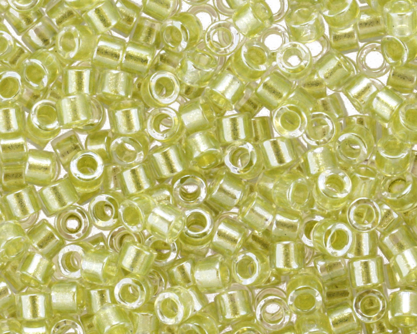 Miyuki Delica Sparkling Celery Lined Crystal (DB0903) 11/0
