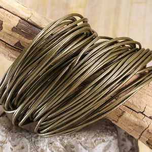 Metallic Mehndi Round Leather Cord, 1.5mm or 2mm Thickness