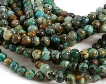 Natural African Turquoise Heishi Beads 4mm 6mm Gemstone - Etsy