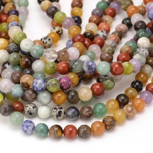Multi Gemstone Round 10mm Beads image 2