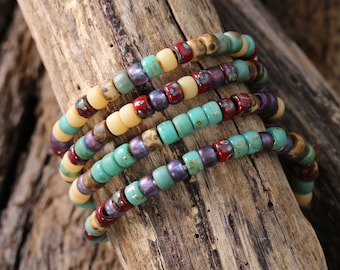 Czech Glass Matubo Rocailles 6/0 Seed Bead - Woodland Fairy Mix