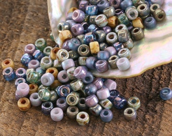Czech Glass Matubo Rocailles 6/0 Sead Bead Mix - Lavender Fields