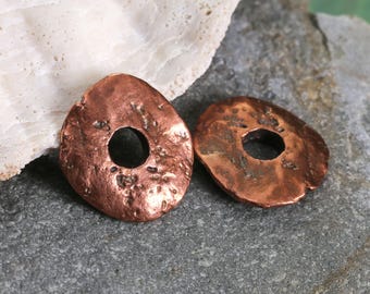 Mykonos Antique Copper (plated) Large Disk 25mm