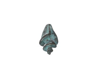 Mykonos Copper (plated) Patina Queen Conch Shell 4x14mm (Package of 10)