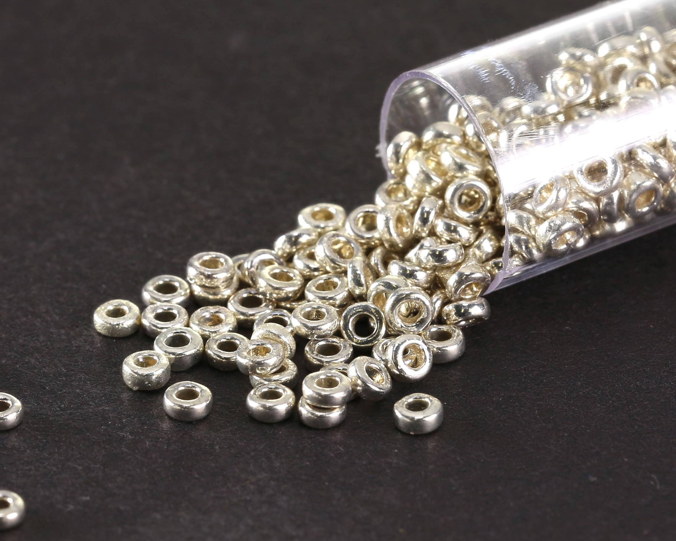 Miyuki Duracoat Galvanized Silver Spacer Bead 3mm / 10 Grams - Etsy