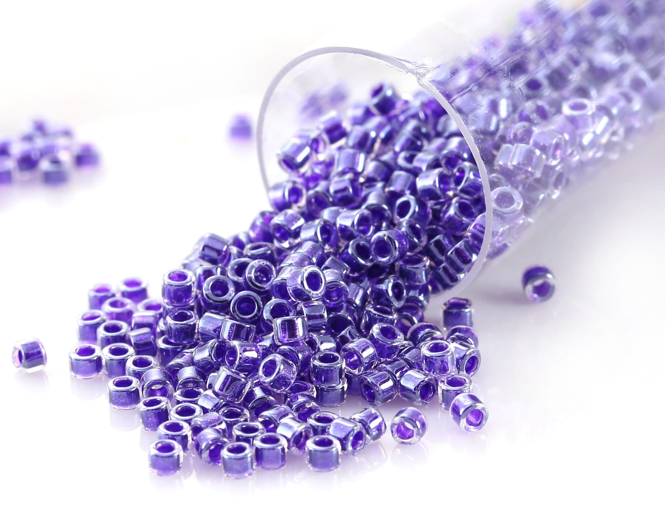 Miyuki Delica Sparkling Amethyst Lined Crystal (DB0923) 11/0 Seed