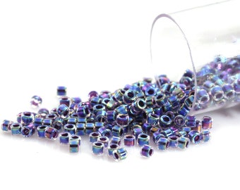 DB0059 Delica 11/0 Amethyst Lined Crystal AB - Miyuki Seed Beads