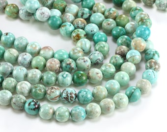 Peruvian Turquoise Round 7-8mm Beads