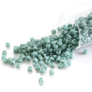 Miyuki Delica Matte Opaque Sea Foam Luster (DB0374) 11/0 Seed Bead / 7.6 grams