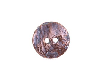 Mykonos Antique Copper (plated) Etched Button 17mm (Package of 10)
