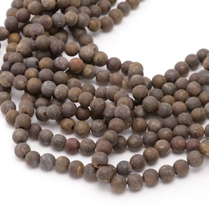 Bronzite (matte) Round 6mm Beads