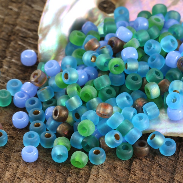 Czech Glass Matubo Rocailles 6/0 Seed Bead Mix - Beach Glass